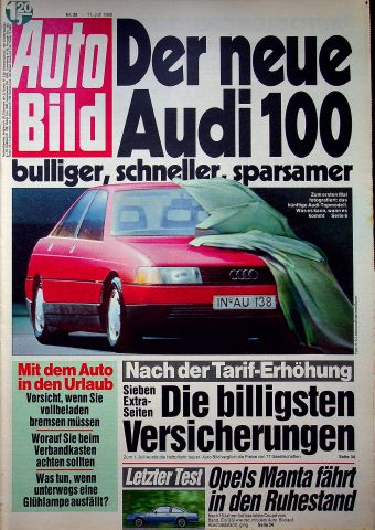 Deckblatt Auto Bild (28/1988)
